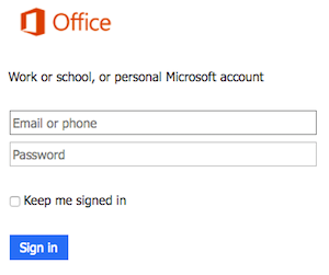Office 365 Sign-In 